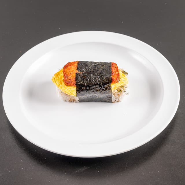 Deluxe Portuguese Sausage Musubi.