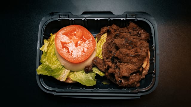 Deluxe Teri Beef Burger.